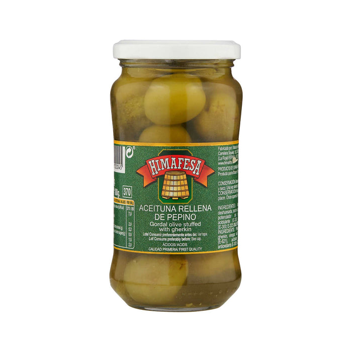Himafesa Gordal Olives stuffed with Gherkin (The pornstar olive!)