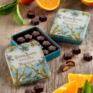 Amatller 70% Chocolate with Orange Pralines