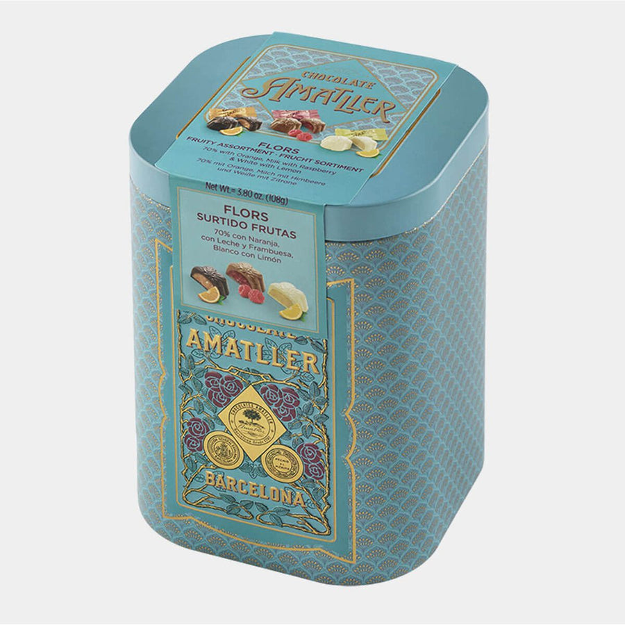 Amatller Chocolate Fruit Pralines Tin