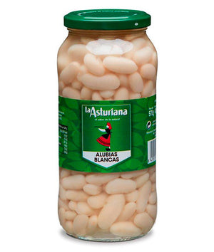 Jar of Cooked White Beans