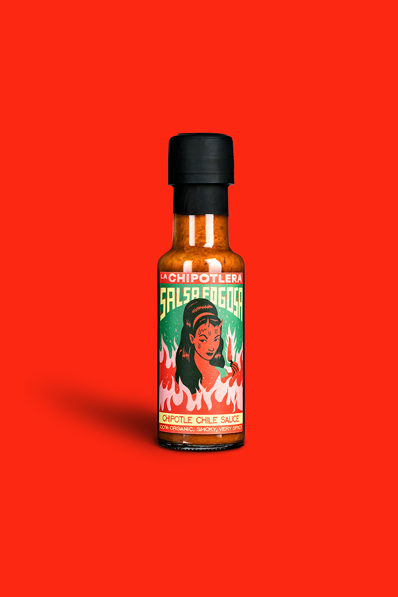 125ml bottle hot chilli salsa forgosa