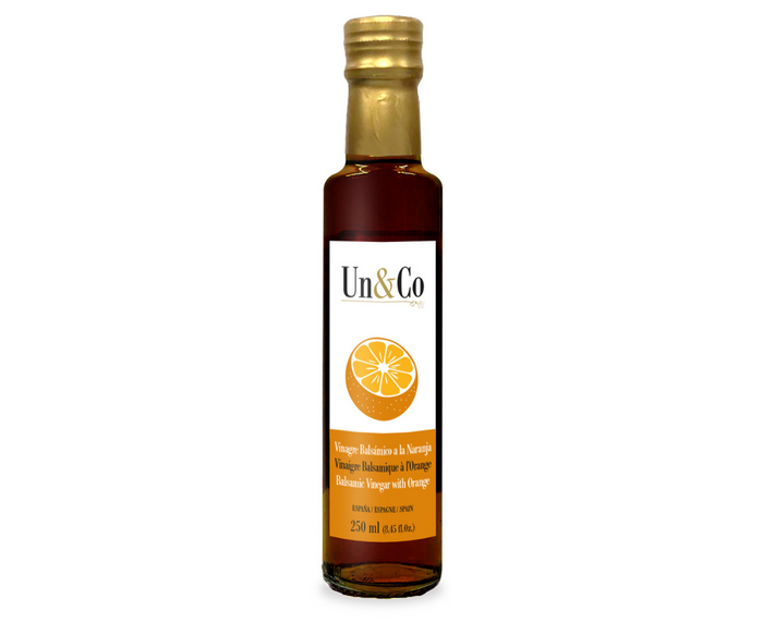 Bottle of Balsamic Vinegar with Orange