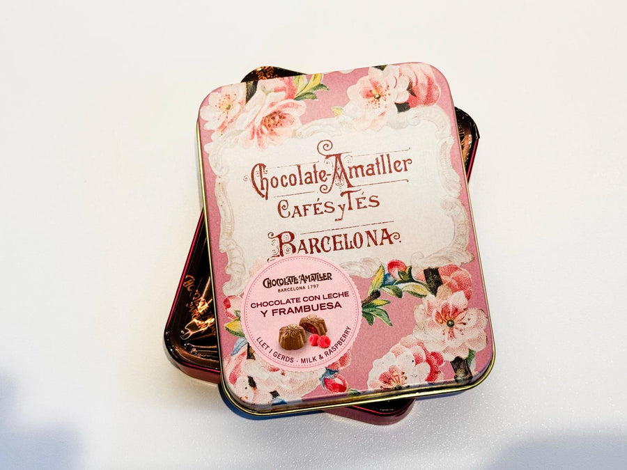 Amatller Milk Chocolate Raspberry Pralines