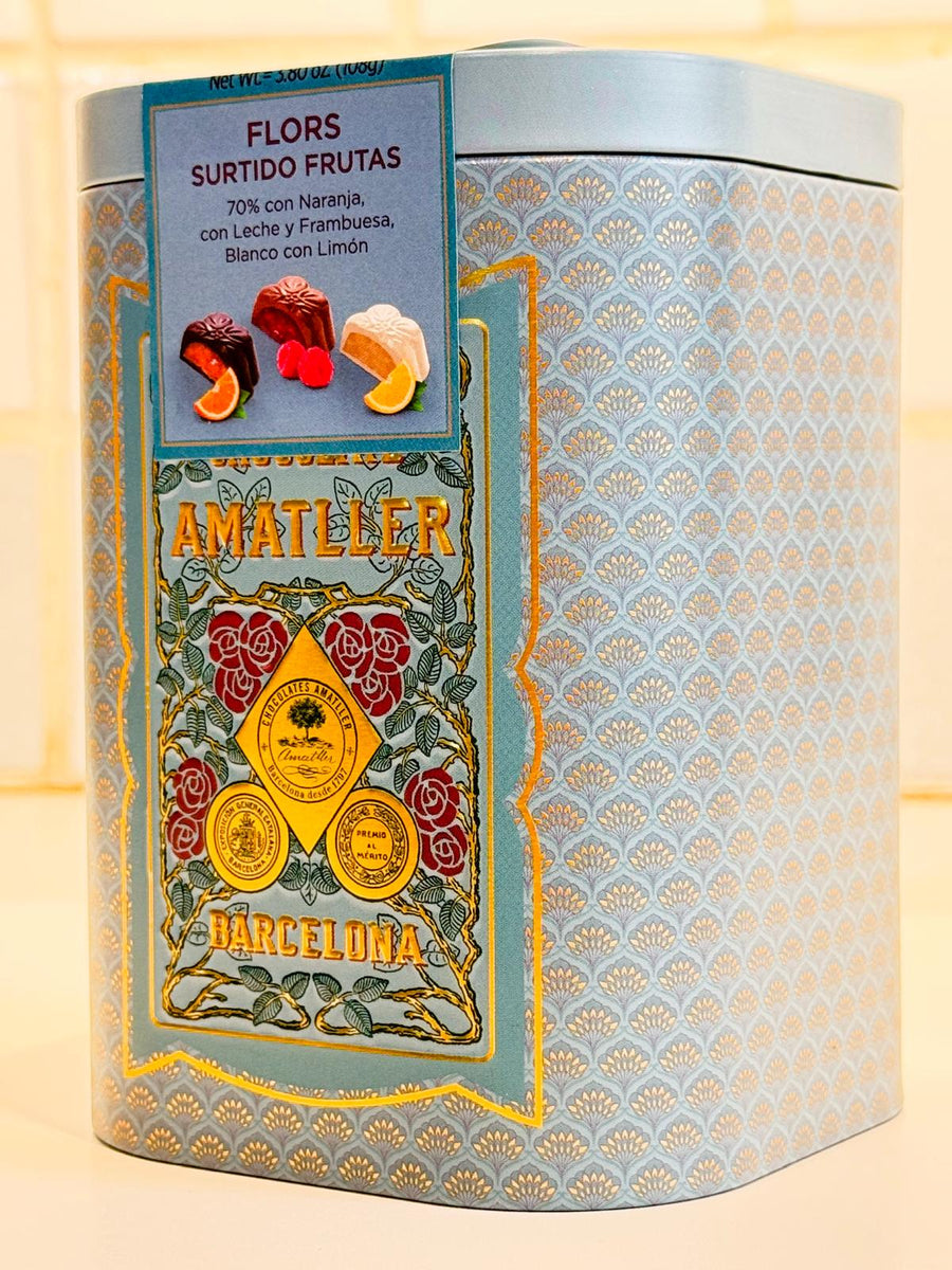 Amatller Chocolate Fruit Pralines Tin