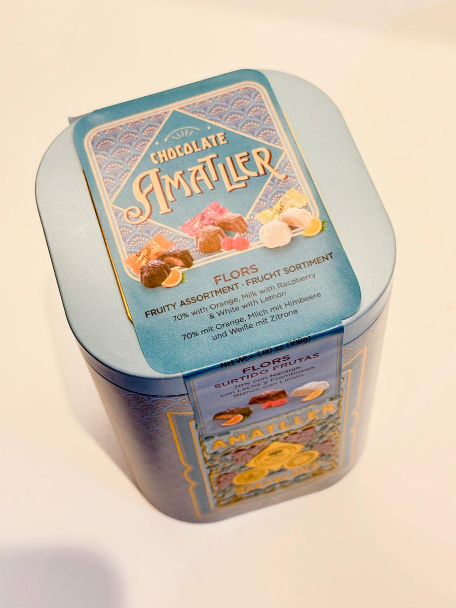 Amatller Chocolate Fruit Pralines Tin