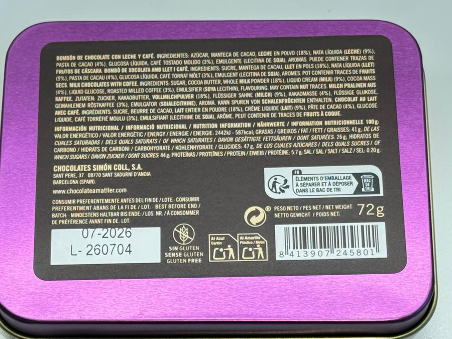 Amatller  Milk Chocolate Cappuccino Pralines