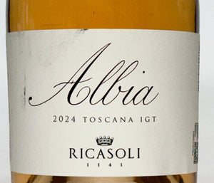 Rigasoli Albia Rose 2024 - light Italian Rose wine