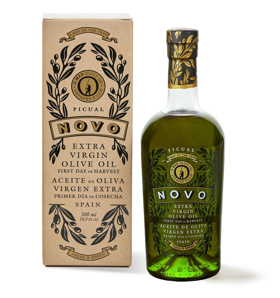 Bottle OMED NOVO evoo first harvest