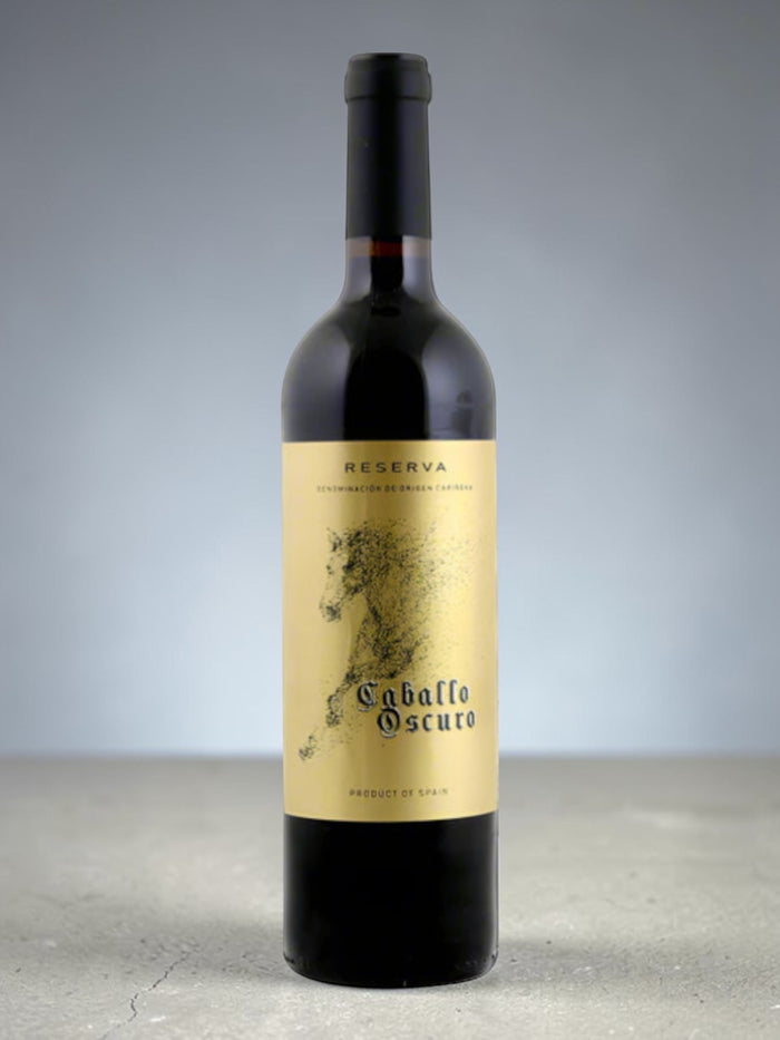 Shaws Iberian Caballo Oscuro Reserva 2019 dry red wine, Garnacha grapes aged in American oak, notes of fruit, mint, herbs, and smoke.