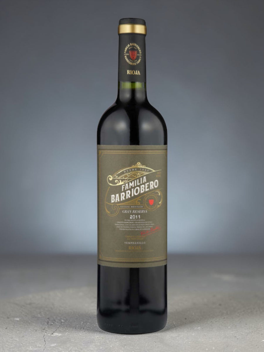 Shaws Iberian Barriobero Gran Reserva 2011 Rioja wine bottle, Tempranillo grape, with notes of liquorice and spice.