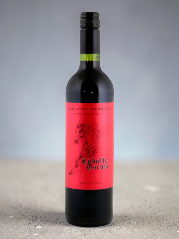 Shaws Iberian Caballo Oscuro Garnacha Syrah, a dry red wine with blackberry and cherry notes, from Spain.