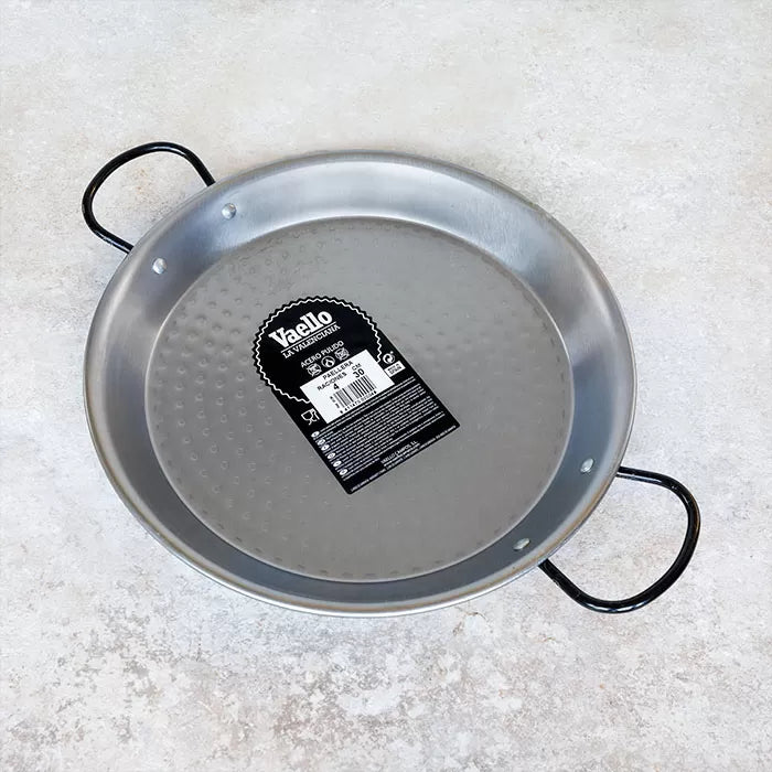 Vaello Polished Steel 30cm Paella Pan