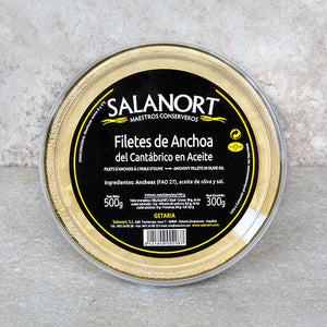 Salanort Bay of Biscay Anchovies in Olive Oil