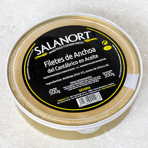 Salanort Bay of Biscay Anchovies in Olive Oil