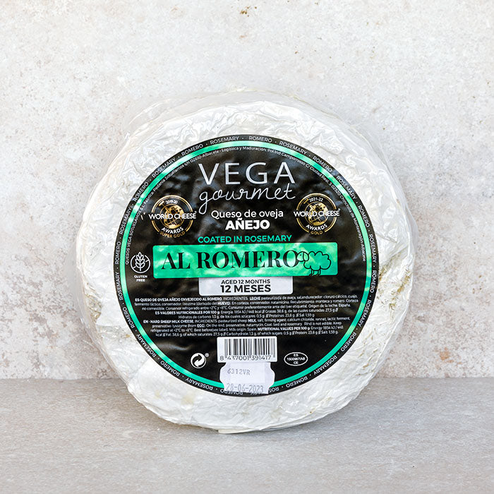 Vega Gourmet Rosemary Sheep’s Milk Cheese 3Kg